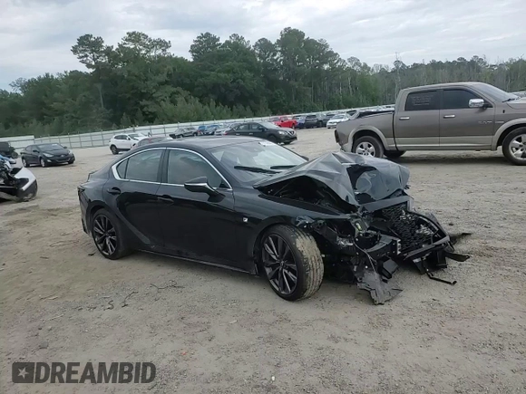 2024 Lexus IS 350 F Sport with VIN JTHGZ1B26R5077771, listed as a Copart auction lot 57396885 with 16,162 mi miles and Salvage title. Bid and sale history available at DreamBid. Image 14.