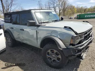 2021 Ford Bronco with VIN 1FMDE5BH0MLA87532, listed as a Copart auction lot 54229225 with 35,741 mi miles and Salvage title. Bid and sale history available at DreamBid. Image 4.