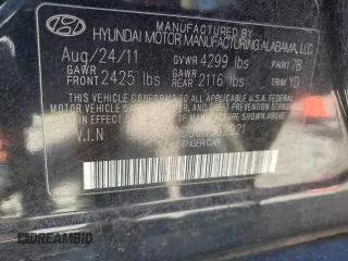 2012 Hyundai Sonata GLS with VIN 5NPEB4AC0CH362921, listed as a Copart auction lot 50721305 with 204,606 mi miles and Salvage Title. Bid and sale history available at carsss.com. Image 13.