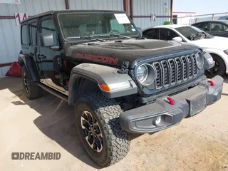 2025 Jeep Wrangler Rubicon with VIN 1C4PJXFN5SW529094, listed as a IAAI auction lot 42538084 with 10,443 mi miles and . Bid and sale history available at DreamBid. Image 1.