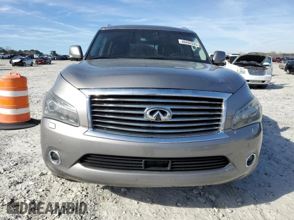 2011 Infiniti QX56 7-passenger with VIN JN8AZ2NE2B9000479, listed as a Copart auction lot 49492035 with 152,852 mi miles and Salvage Title. Bid and sale history available at carsss.com. Image 5.