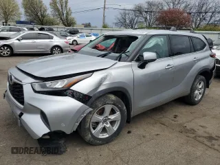 2020 Toyota Highlander L z VIN 5TDCZRAH2LS507172, wystawiony jako Copart lot #51814455 z przebiegiem 46 827 mil mil oraz Szkoda całkowita • Salvage title. Historia ofert i sprzedaży dostępna na DreamBid. Obrazek 1.