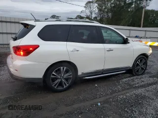 2018 Nissan Pathfinder Platinum with VIN 5N1DR2MMXJC616722, listed as a Copart auction lot 79329804 with 106,343 mi miles and Salvage title. Bid and sale history available at DreamBid. Image 3.