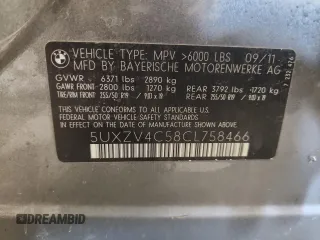 2012 BMW X5 35i z VIN 5UXZV4C58CL758466, wystawiony jako Copart lot #59799955 z przebiegiem 119 331 mil mil oraz Nie do naprawy • Non repairable. Historia ofert i sprzedaży dostępna na DreamBid. Obrazek 14.