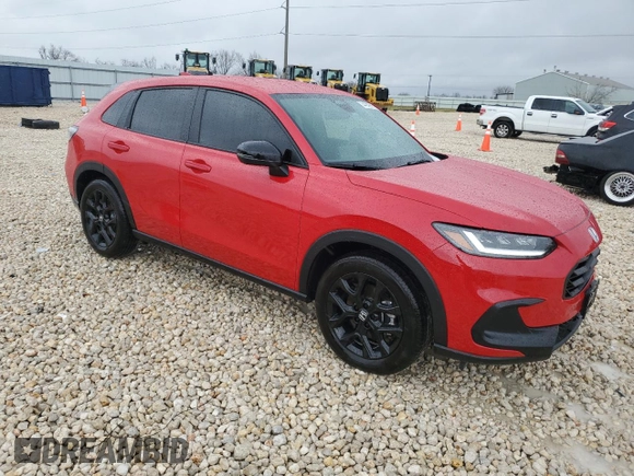 2024 Honda HR-V Sport with VIN 3CZRZ1H58RM756893, listed as a Copart auction lot 44939995 with 7,088 mi miles and Salvage Title. Bid and sale history available at DreamBid. Image 4.