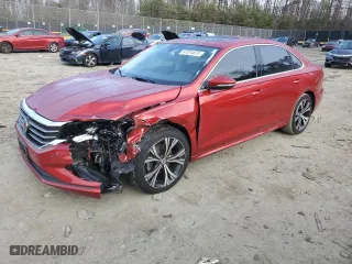 2020 Volkswagen Passat 2.0T SEL with VIN 1VWCA7A37LC017860, listed as a Copart auction lot 87374624 with 97,105 mi miles and Salvage Title. Bid and sale history available at carsss.com. Image 1.