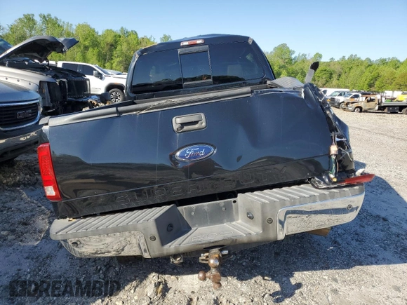 2009 Ford F-250 XL with VIN 1FTSW21R09EA35136, listed as a Copart auction lot 53234565 with 243,527 mi miles and Salvage title. Bid and sale history available at DreamBid. Image 6.
