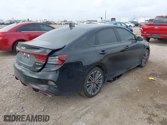 2024 Kia Forte GT with VIN 3KPF44AC7RE771672, listed as a IAAI auction lot 41681846 with 8,270 mi miles and . Bid and sale history available at DreamBid. Image 4.