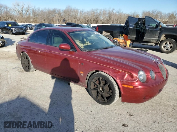 2005 Jaguar S-Type with VIN SAJWA03V451N43191, listed as a Copart auction lot 88491545 with 121,973 mi miles and Salvage Title. Bid and sale history available at DreamBid. Image 4.