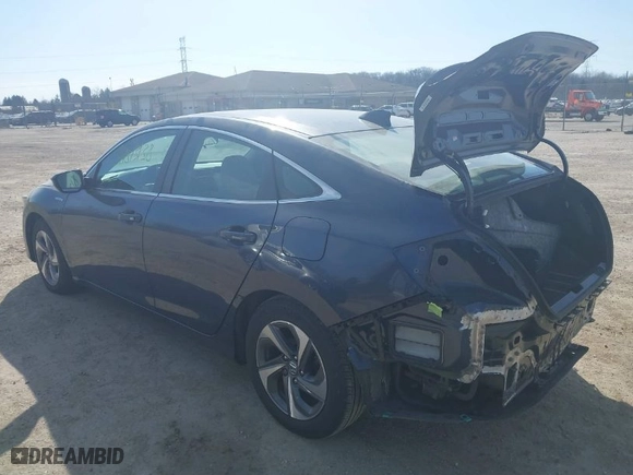 2019 Honda Insight EX with VIN 19XZE4F51KE022571, listed as a IAAI auction lot 41813138 with 99,711 mi miles. Bid and sale history available at carsss.com. Image 3.