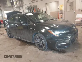 2020 Toyota Corolla SE with VIN JTDS4RCE9LJ036941, listed as a IAAI auction lot 41363034 with 87,429 mi miles. Bid and sale history available at carsss.com. Image 1.