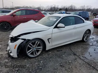 2018 BMW 4 Series 430i with VIN WBA4Z1C55JEC73475, listed as a Copart auction lot 87045074 with 69,457 mi miles and Salvage Title. Bid and sale history available at carsss.com. Image 1.