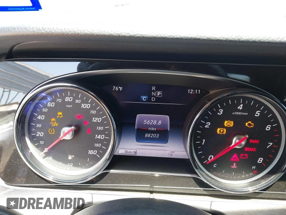 2018 Mercedes-Benz E-Class E 300 with VIN WDDZF4JB1JA365754, listed as a IAAI auction lot 41992681 with 88,203 mi miles. Bid and sale history available at carsss.com. Image 7.