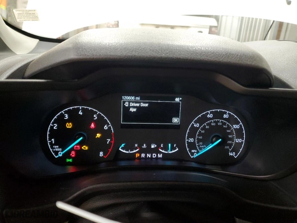2019 Ford Transit Connect Van XL with VIN NM0LS7E22K1395691, listed as a Copart auction lot 46024535 with 120,606 mi miles and Salvage Title. Bid and sale history available at carsss.com. Image 9.