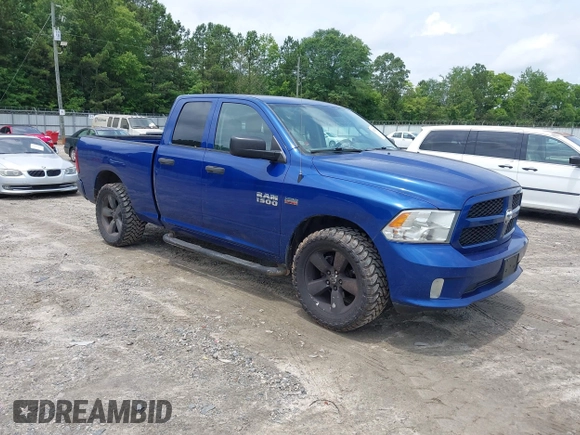 2014 Ram 1500 Express z VIN 1C6RR6FT9ES364535, wystawiony jako IAAI lot #42512971 z przebiegiem 279 894 mil mil oraz . Historia ofert i sprzedaży dostępna na DreamBid. Obrazek 1.