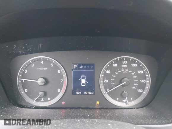 2017 Hyundai Sonata Sport with VIN 5NPE34AF8HH583245, listed as a IAAI auction lot 41841335 with 90,153 mi miles. Bid and sale history available at carsss.com. Image 7.