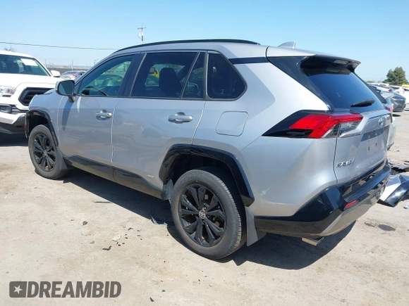 2022 Toyota RAV4 Hybrid SE with VIN JTM16RFV7ND062263, listed as a IAAI auction lot 42068485 with 25,282 mi miles and . Bid and sale history available at DreamBid. Image 3.