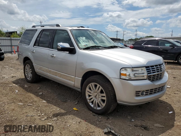 2012 Lincoln Navigator with VIN 5LMJJ2H52CEL04542, listed as a Copart auction lot 62708385 with 84,192 mi miles and Salvage title. Bid and sale history available at DreamBid. Image 4.