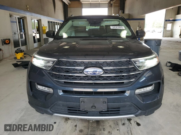 2023 Ford Explorer XLT with VIN 1FMSK8DH4PGC36021, listed as a Copart auction lot 58583865 with 30,308 mi miles and Salvage title. Bid and sale history available at DreamBid. Image 5.