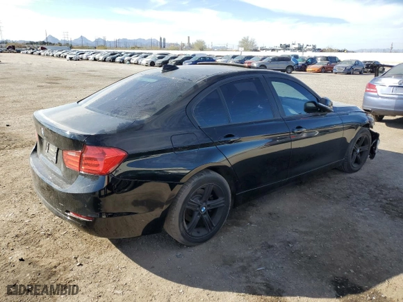 2013 BMW 3 Series 328i with VIN WBA3C1G59DNR45630, listed as a Copart auction lot 44560575 with 0 mi miles and Salvage Title. Bid and sale history available at carsss.com. Image 3.