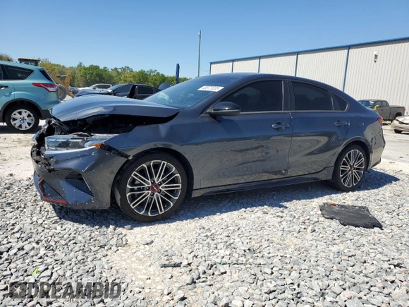 2022 Kia Forte GT with VIN 3KPF44AC5NE473406, listed as a Copart auction lot 48672035 with 16,297 mi miles and Salvage Title. Bid and sale history available at carsss.com. Image 1.