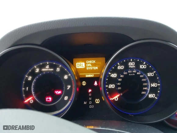 2009 Acura MDX with VIN 2HNYD28289H526548, listed as a IAAI auction lot 41350994 with 268547 miles. Bid and sale history available at carsss.com. Image 7.