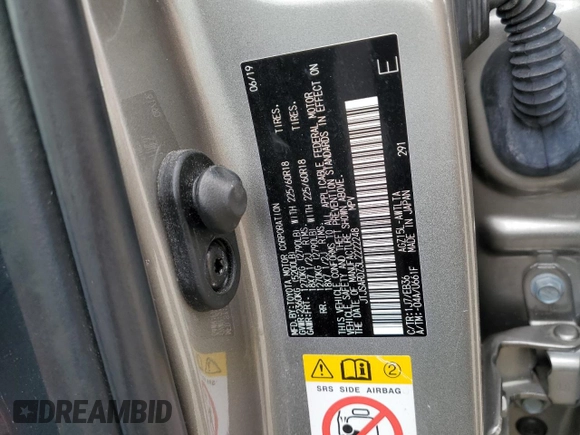 2020 Lexus NX with VIN JTJSARDZ3L2222248, listed as a Copart auction lot 48375725 with 84,530 mi miles and Salvage Title. Bid and sale history available at carsss.com. Image 12.