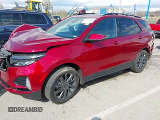 2022 Chevrolet Equinox RS with VIN 3GNAXMEV1NS159192, listed as a IAAI auction lot 41864811 with 30,364 mi miles and . Bid and sale history available at DreamBid. Image 2.