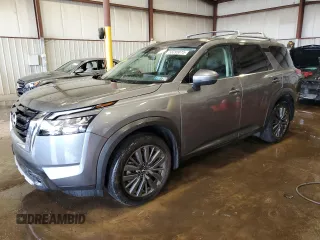 2024 Nissan Pathfinder SL z VIN 5N1DR3CD6RC272468, wystawiony jako Copart lot #58295815 z przebiegiem 5 147 mil mil oraz Szkoda całkowita • Salvage title. Historia ofert i sprzedaży dostępna na DreamBid. Obrazek 1.