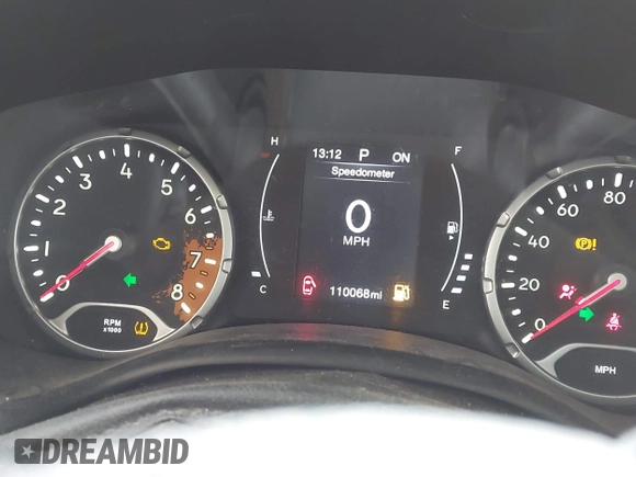 2017 Jeep Renegade Latitude with VIN ZACCJBBB5HPE89005, listed as a IAAI auction lot 41922774 with 110,068 mi miles. Bid and sale history available at carsss.com. Image 7.