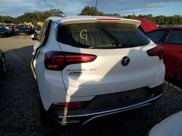 2020 Buick Encore GX Essence with VIN KL4MMFS24LB090618, listed as a Copart auction lot 73885004 with Not provided miles and Salvage title. Bid and sale history available at DreamBid. Image 6.