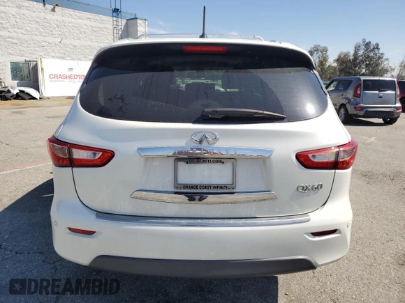 2015 Infiniti QX60 with VIN 5N1AL0MM7FC537881, listed as a Copart auction lot 50093845 with 100,988 mi miles and Salvage Title. Bid and sale history available at DreamBid. Image 6.