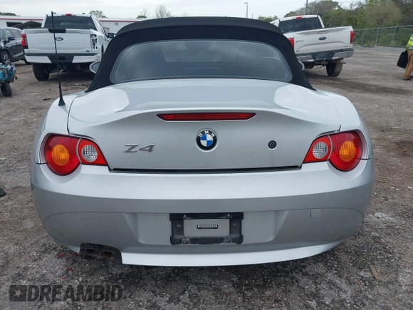 2004 BMW Z4 2.5i with VIN 4USBT334X4LS48707, listed as a IAAI auction lot 41737439 with 92,640 mi miles and . Bid and sale history available at DreamBid. Image 16.