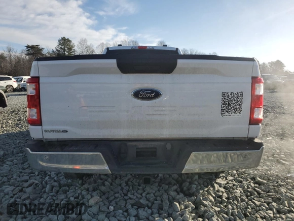 2023 Ford F-150 XL with VIN 1FTMF1CB9PKE06134, listed as a Copart auction lot 43435005 with 51,365 mi miles and Salvage Title. Bid and sale history available at carsss.com. Image 6.