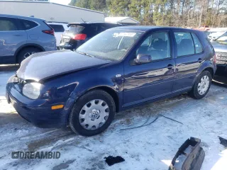 2003 Volkswagen Golf GL с VIN 9BWFK61J734064800, выставлен на аукционе Copart как лот 87842955 с пробегом 43 813 миль миль и Списание • Salvage title. История ставок и продаж доступна на DreamBid. Изображение 1.