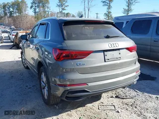 2021 Audi Q3 S line Premium with VIN WA1DECF39M1039802, listed as a IAAI auction lot 41663221 with 50,455 mi miles. Bid and sale history available at carsss.com. Image 3.
