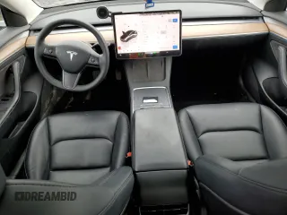 2023 Tesla Model 3 Long Range with VIN 5YJ3E1EB6PF686927, listed as a Copart auction lot 45602285 with 46,534 mi miles and Salvage Title. Bid and sale history available at DreamBid. Image 8.
