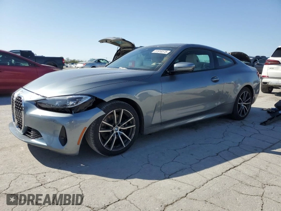 2021 BMW 4 Series 430i xDrive z VIN WBA73AP00MCG01365, wystawiony jako Copart lot #51910375 z przebiegiem 42 641 mil mil oraz Szkoda całkowita • Salvage title. Historia ofert i sprzedaży dostępna na DreamBid. Obrazek 1.