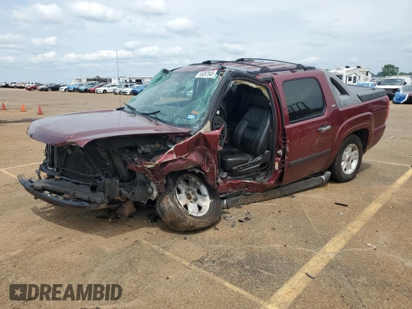 2008 Chevrolet Avalanche 3LT with VIN 3GNFK12388G221880, listed as a Copart auction lot 55097845 with 188,328 mi miles and Salvage title. Bid and sale history available at DreamBid. Image 1.