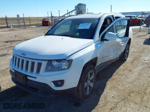 2016 Jeep Compass High Altitude Edition with VIN 1C4NJCEA8GD676091, listed as a IAAI auction lot 41447387 with 120,881 mi miles. Bid and sale history available at carsss.com. Image 17.