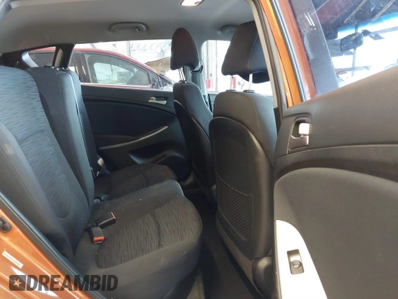 2015 Hyundai Accent GS with VIN KMHCT5AE6FU211955, listed as a IAAI auction lot 41610857 with 106,497 mi miles. Bid and sale history available at carsss.com. Image 8.