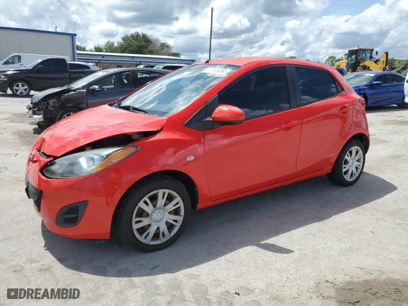 2013 Mazda Mazda2 Sport with VIN JM1DE1KY3D0170077, listed as a Copart auction lot 71155064 with 115,714 mi miles and Salvage Title. Bid and sale history available at carsss.com. Image 1.