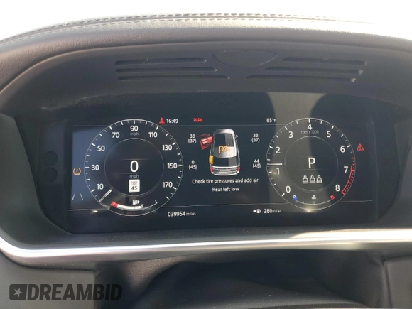 2020 Land Rover Range Rover with VIN SALGS5SE2LA568112, listed as a Copart auction lot 71191344 with 39,954 mi miles and Clean title. Bid and sale history available at DreamBid. Image 9.