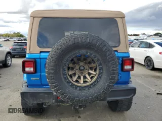 2021 Jeep Wrangler Unlimited Sahara High Altitude with VIN 1C4HJXEM3MW770622, listed as a Copart auction lot 76144874 with 71,886 mi miles and Salvage title. Bid and sale history available at DreamBid. Image 6.
