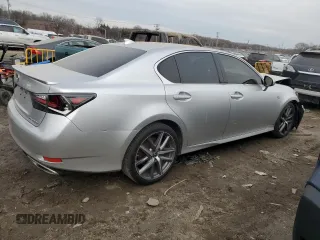 2017 Lexus GS with VIN JTHBA1BL8HA003798, listed as a Copart auction lot 43376205 with 66,541 mi miles and Salvage Title. Bid and sale history available at carsss.com. Image 3.