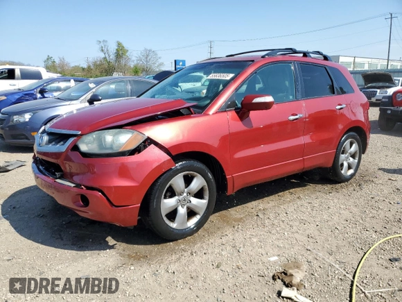 2007 Acura RDX Technology with VIN 5J8TB18507A014855, listed as a Copart auction lot 55836505 with 225,058 mi miles and Salvage title. Bid and sale history available at DreamBid. Image 1.