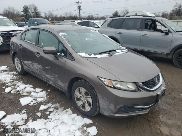 2014 Honda Civic Sedan LX with VIN 19XFB2F58EE226224, listed as a Copart auction lot 45057845 with 118,558 mi miles and Salvage Title. Bid and sale history available at carsss.com. Image 4.
