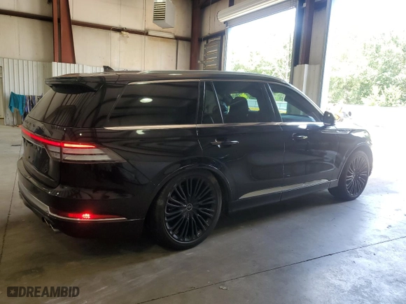 2021 Lincoln Aviator Black Label with VIN 5LM5J9XC2MGL02516, listed as a Copart auction lot 63547664 with 64,366 mi miles and Salvage Title. Bid and sale history available at carsss.com. Image 3.