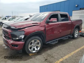 2022 Ram 1500 Big Horn with VIN 1C6SRFFT3NN318490, listed as a Copart auction lot 59371225 with 35,339 mi miles and Salvage title. Bid and sale history available at DreamBid. Image 1.