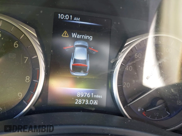 2015 Infiniti Q50 Premium z VIN JN1BV7AR3FM396882, wystawiony jako IAAI lot #37523335 z przebiegiem 89 761 mil mil oraz . Historia ofert i sprzedaży dostępna na DreamBid. Obrazek 7.